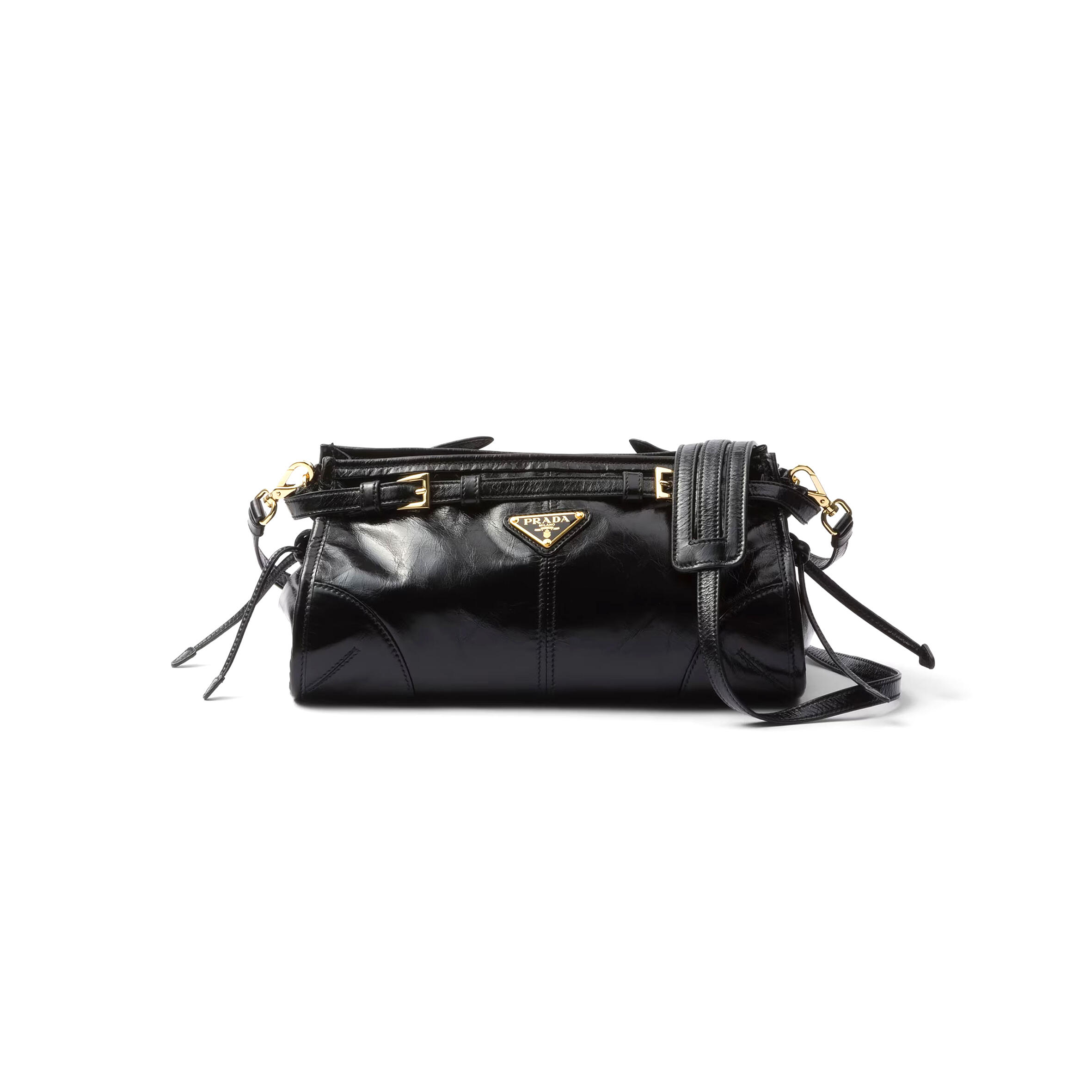 Pra*a bonnie small leather shoulder bag 1bh215 (26*14*12cm)